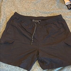 Men's Black Cargo Shorts